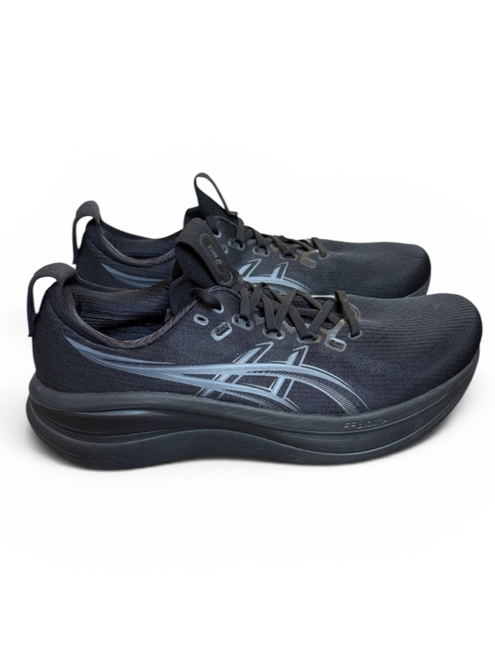 ASICS Gel-Nimbus 28 Running Shoes Men’s 12.5W WIDE Black/Graphite Grey